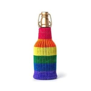 New Freaker Bottle Insulator Happy Flag Glitter